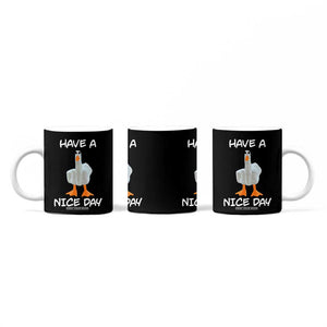 Duck You Coffee Mug Funny Middle Finger Duck You White Elephant Gifts For Adults TB10 Print Your Wear