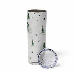 Skiing Gifts Skinny Tumbler Funny Ski Gift for Skiers Downhill Skiing TB10 Print Your Wear