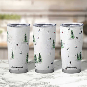 Skiing Gifts Tumbler Cup Funny Ski Gift for Skiers Downhill Skiing TB10 Print Your Wear