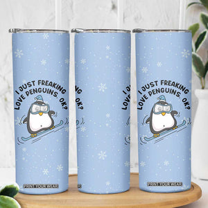 Penguin Gifts Skinny Tumbler Gift For Girls Friends Teacher Girlfriend Who Loves Penguins TB10 Print Your Wear