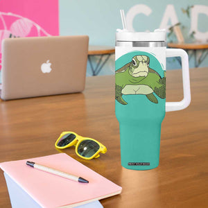 Funny Resting Face Tumbler With Handle This Is My Happy Face Sea Turtle Gifts TB10 Print Your Wear