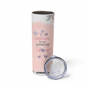 Birthday Gifts For Mom Skinny Tumbler This Lady Is One Awesome Mom Mothers Day Gifts TB10 Print Your Wear