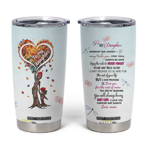 Daughter Gift From Mom Tumbler Cup Valentines Day Gifts For Daughters TB10 Pastel Print Your Wear