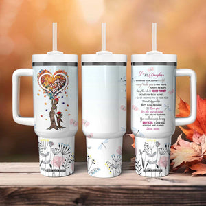Daughter Gift From Mom Tumbler With Handle Valentines Day Gifts For Daughters TB10 Print Your Wear