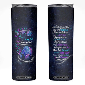 Daughter Gifts Skinny Tumbler Valentines Day Gift For Daughters Adult TB10 Galaxy Print Your Wear