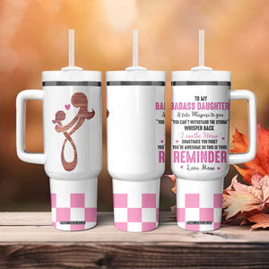 Funny Daughter Gifts Tumbler With Handle To My Badass Daughter From Mom Adult Daughter Birthday Gifts Ideas TB10 Print Your Wear