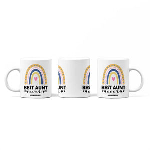 Gift For Aunt Coffee Mug Flower Aunts Gifts For Birthday Christmas Mothers Day Best Aunt Ever TB10 Print Your Wear