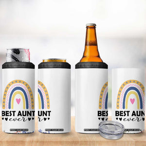 Gift For Aunt 4 in 1 Can Cooler Tumbler Flower Aunts Gifts For Birthday Christmas Mothers Day Best Aunt Ever TB10 Print Your Wear