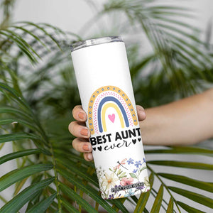 Gift For Aunt Skinny Tumbler Flower Aunts Gifts For Birthday Christmas Mothers Day Best Aunt Ever TB10 Print Your Wear