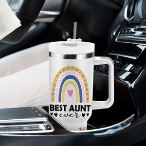 Gift For Aunt Tumbler With Handle Flower Aunts Gifts For Birthday Christmas Mothers Day Best Aunt Ever TB10 Print Your Wear