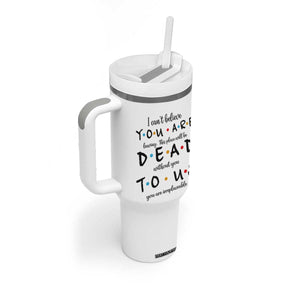 Goodbye Gift Tumbler With Handle Gift For Leaving Coworker Friend TB10 Print Your Wear