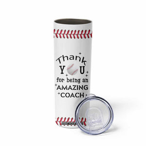 Baseball Coach Gifts Skinny Tumbler Thank You Coaches Appreciation Retirement Gift TB10 Print Your Wear