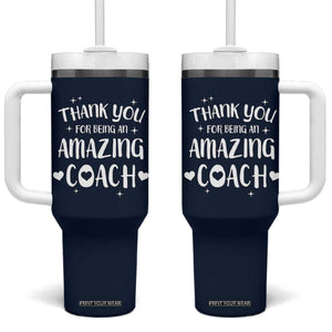 Coach Thank You Tumbler With Handle Basketball Football Sports Coach Appreciation Gifts TB10 One Size: 40 oz Navy Print Your Wear