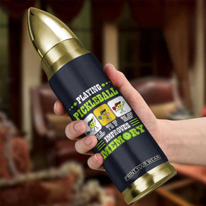 Playing Pickleball Improves Memory Bullet Tumbler Gift for Pickle Ball Lovers Pickleballs Coach Player TB10 Print Your Wear
