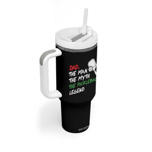 Vintage Pickleball Dad Tumbler With Handle Retro Pickleball Gift for Him Fathers Day TB10 Print Your Wear