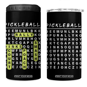 Funny Pickleball Lovers 4 in 1 Can Cooler Tumbler Pickleball Gift for Coach Player Him Her TB10 One Size: 16 oz Black Print Your Wear