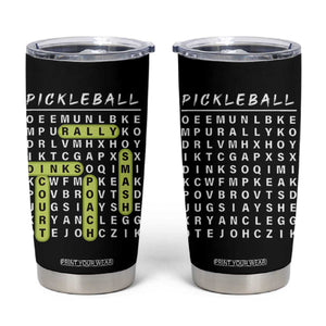 Funny Pickleball Lovers Tumbler Cup Pickleball Gift for Coach Player Him Her TB10 Black Print Your Wear