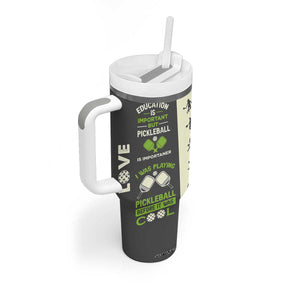 Pickleball Tumbler With Handle Gift for Pickle Ball Lovers Pickleballs Coach Player TB10 Print Your Wear