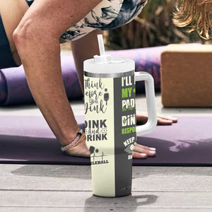 Pickleball Tumbler With Handle Gift for Pickle Ball Lovers Pickleballs Coach Player TB10 Print Your Wear