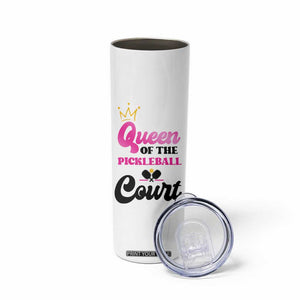 Pickleball Gifts For Women Skinny Tumbler Queen Of The Court TB10 Print Your Wear