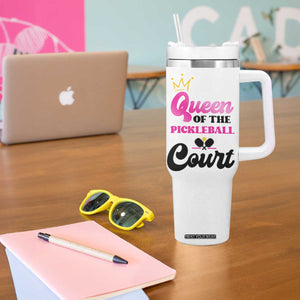 Pickleball Gifts For Women Tumbler With Handle Queen Of The Court TB10 Print Your Wear