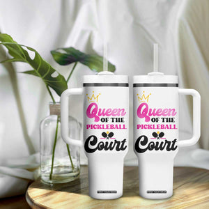 Pickleball Gifts For Women Tumbler With Handle Queen Of The Court TB10 Print Your Wear