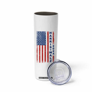 Harris Walz Waltz 2024 Skinny Tumbler USA Flag American Election TB10 Print Your Wear