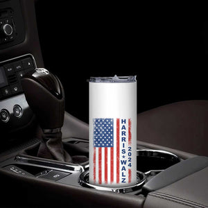 Harris Walz Waltz 2024 Skinny Tumbler USA Flag American Election TB10 Print Your Wear