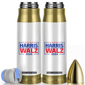 Harris Walz Waltz 2024 Bullet Tumbler Kamala Presidential Election TB10 White Print Your Wear