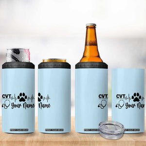 Personalized Vet Tech 4 in 1 Can Cooler Tumbler Vet Staff Appreciation Gift Tarot Card Custom Name TB10 Print Your Wear
