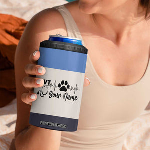 Vet Tech Personalized 4 in 1 Can Cooler Tumbler Vet Staff Appreciation Gift Tarot Card Custom Name TB10 Print Your Wear