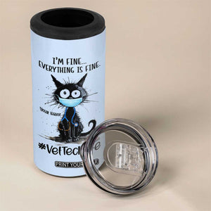 Personalized Veterinarian Vet Tech 4 in 1 Can Cooler Tumbler Custom Name Vet Staff Gift Veterinarian Graduation TB10 Print Your Wear