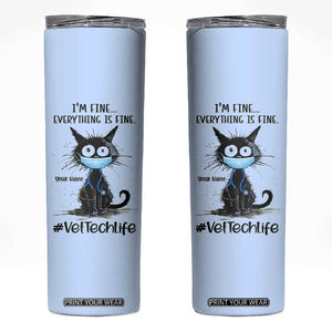 Personalized Veterinarian Vet Tech Skinny Tumbler Custom Name Vet Staff Gift Veterinarian Graduation TB10 Blue Print Your Wear