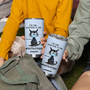 Personalized Veterinarian Vet Tech Tumbler Cup Custom Name Vet Staff Gift Veterinarian Graduation TB10 Print Your Wear