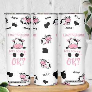 Cow Gifts For Women Skinny Tumbler Funny Cow Lovers Gift For Women Girlfrend Kids TB10 Print Your Wear