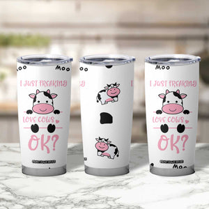 Cow Gifts For Women Tumbler Cup Funny Cow Lovers Gift For Women Girlfrend Kids TB10 Print Your Wear