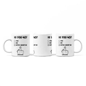 Funny 40th Birthday Coffee Mug Funny Is You 40 Year Old 1986 Birthday Gifts TB10 Print Your Wear