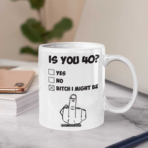 Funny 40th Birthday Coffee Mug Funny Is You 40 Year Old 1986 Birthday Gifts TB10 Print Your Wear