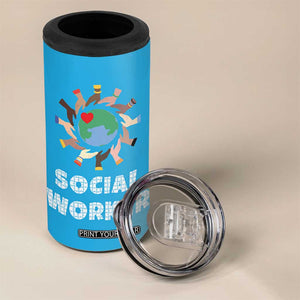 Social Worker Gifts 4 in 1 Can Cooler Tumbler Appreciation Gifts For Social Works Practitioner TB10 Print Your Wear