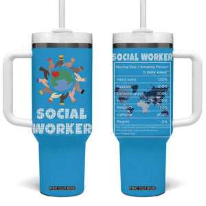 Social Worker Gifts Tumbler With Handle Appreciation Gifts For Social Works Practitioner TB10 One Size: 40 oz Blue Print Your Wear