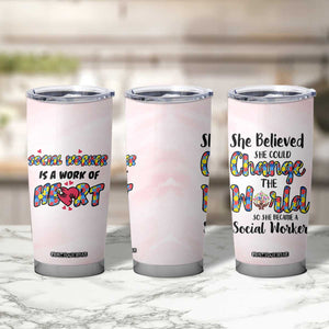 Social Worker Gifts For Women Tumbler Cup Gift for Social Work Week Office Coworker TB10 Print Your Wear