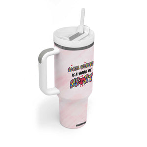 Social Worker Gifts For Women Tumbler With Handle Gift for Social Work Week Office Coworker TB10 Print Your Wear