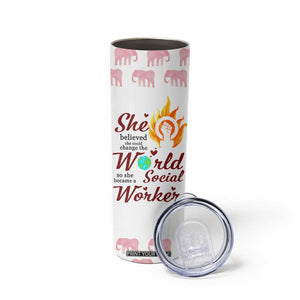 Social Worker Gifts For Women Skinny Tumbler Social Works Practitioner Appreciation Week TB10 Print Your Wear