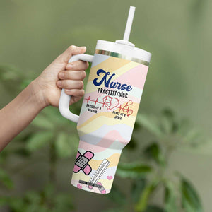 Nurses Practitioner Tumbler With Handle NP Gifts For Women Nursing School TB10 Print Your Wear