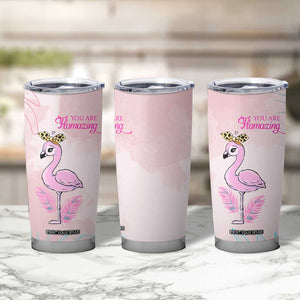 Positive Flamingo Gifts Tumbler Cup Emotional Support Flamingo Affirmation TB10 Print Your Wear