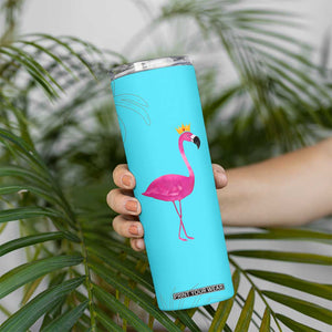 Gifts For Flamingo Lover Skinny Tumbler Positive Flamingo Affirmation Gifts TB10 Print Your Wear