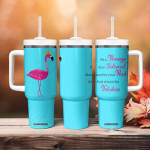Gifts For Flamingo Lover Tumbler With Handle Positive Flamingo Affirmation Gifts TB10 Print Your Wear