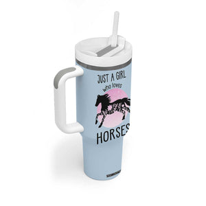 Horse Gifts For Girls Tumbler With Handle Horse Lovers Equestrian Girls Cowgirl Gift TB10 Print Your Wear
