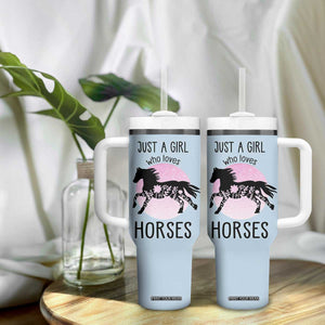 Horse Gifts For Girls Tumbler With Handle Horse Lovers Equestrian Girls Cowgirl Gift TB10 Print Your Wear