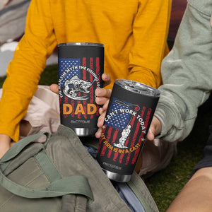 Funny Fishing Fathers Day Tumbler Cup I Can't Work Today My Arm Is In A Cast Dad Gifts TB10 Print Your Wear